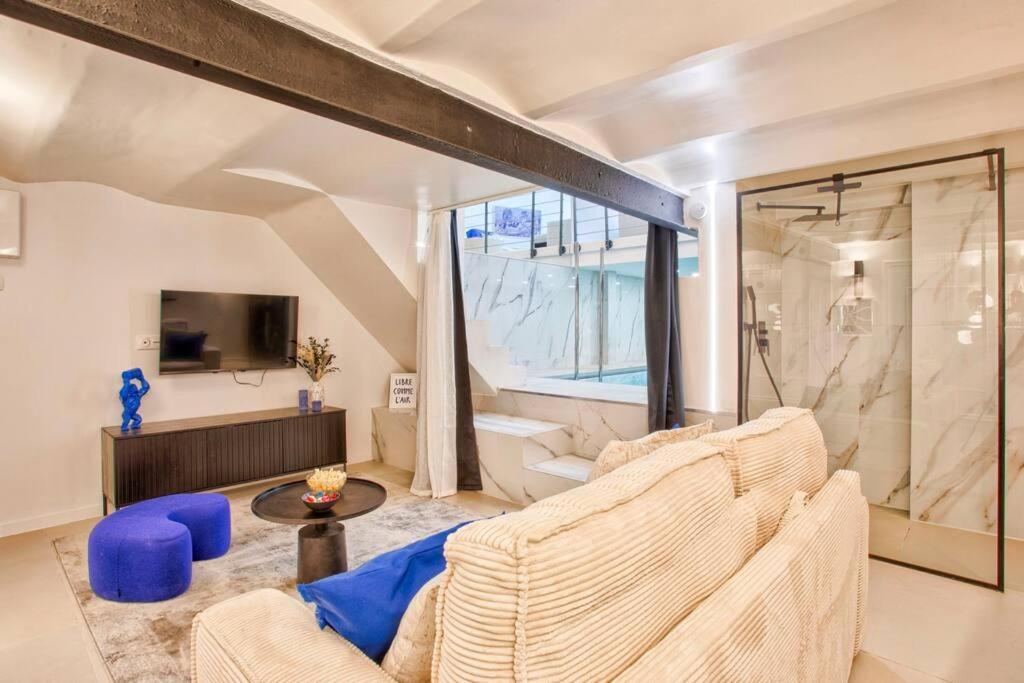 Deauville Luxury Blue Loft - Sauna And Inside Pool Trouville-sur-Mer Ngoại thất bức ảnh