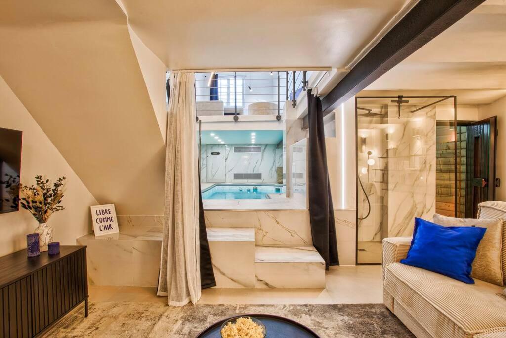 Deauville Luxury Blue Loft - Sauna And Inside Pool Trouville-sur-Mer Ngoại thất bức ảnh